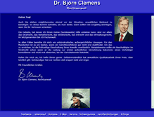 Tablet Screenshot of bjoern-clemens.de